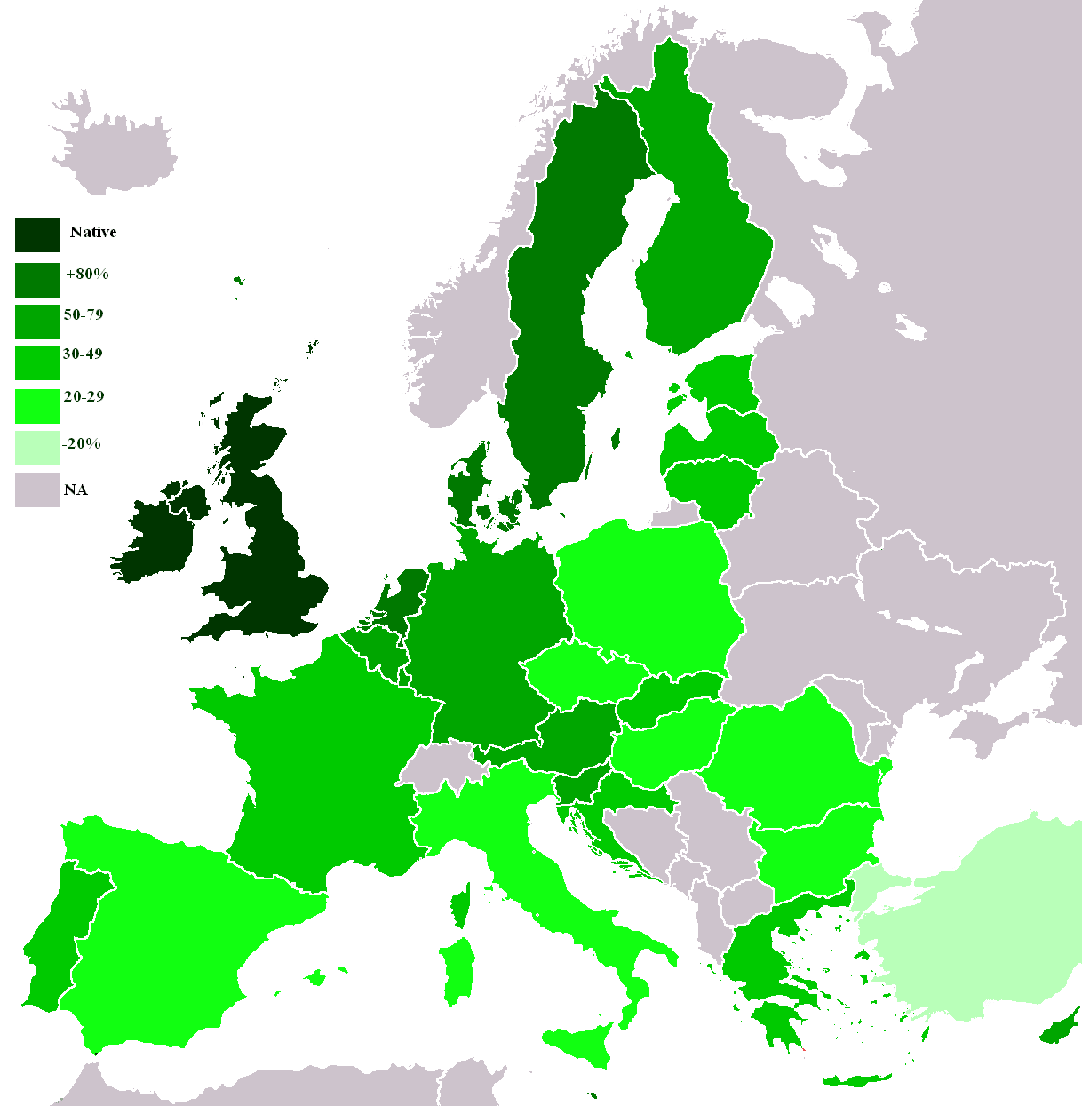 europe map knowledge english