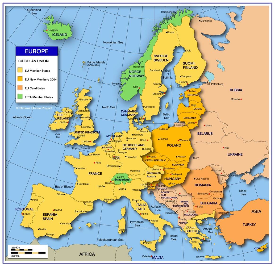 europe union map