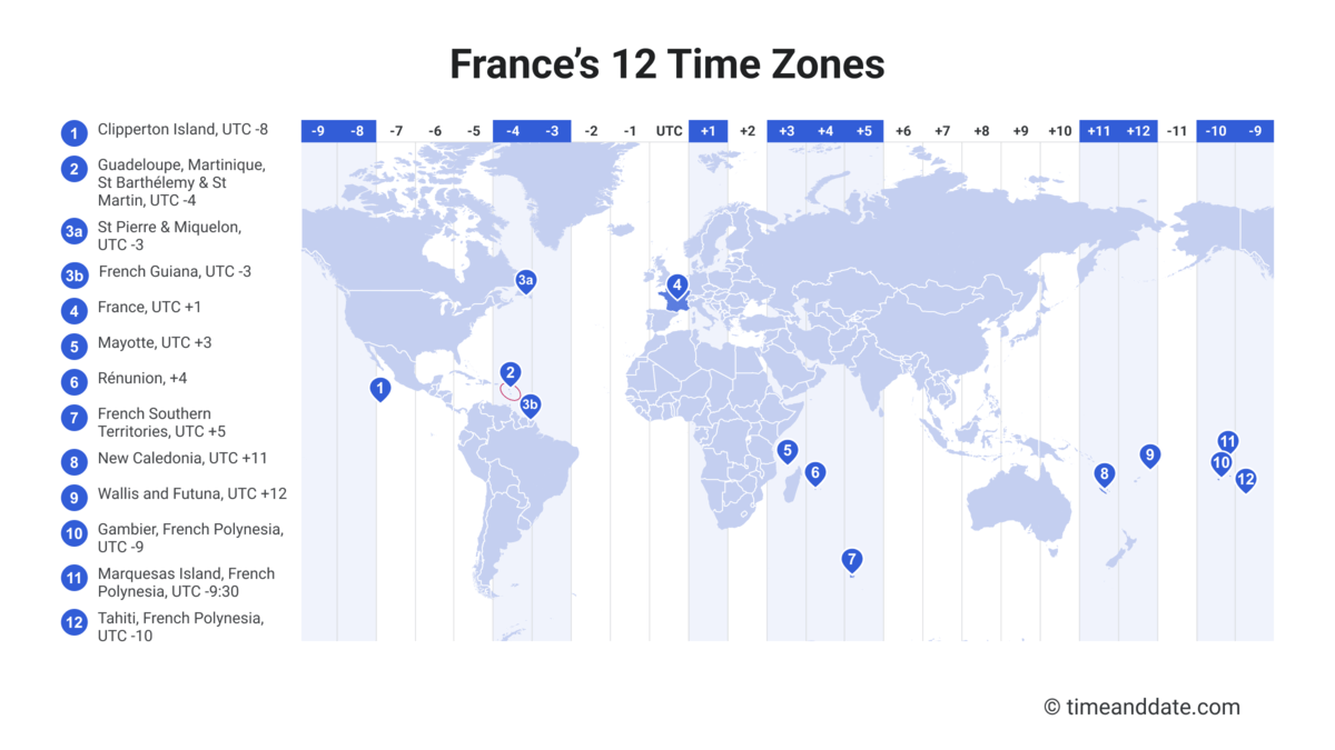 Time zones in France