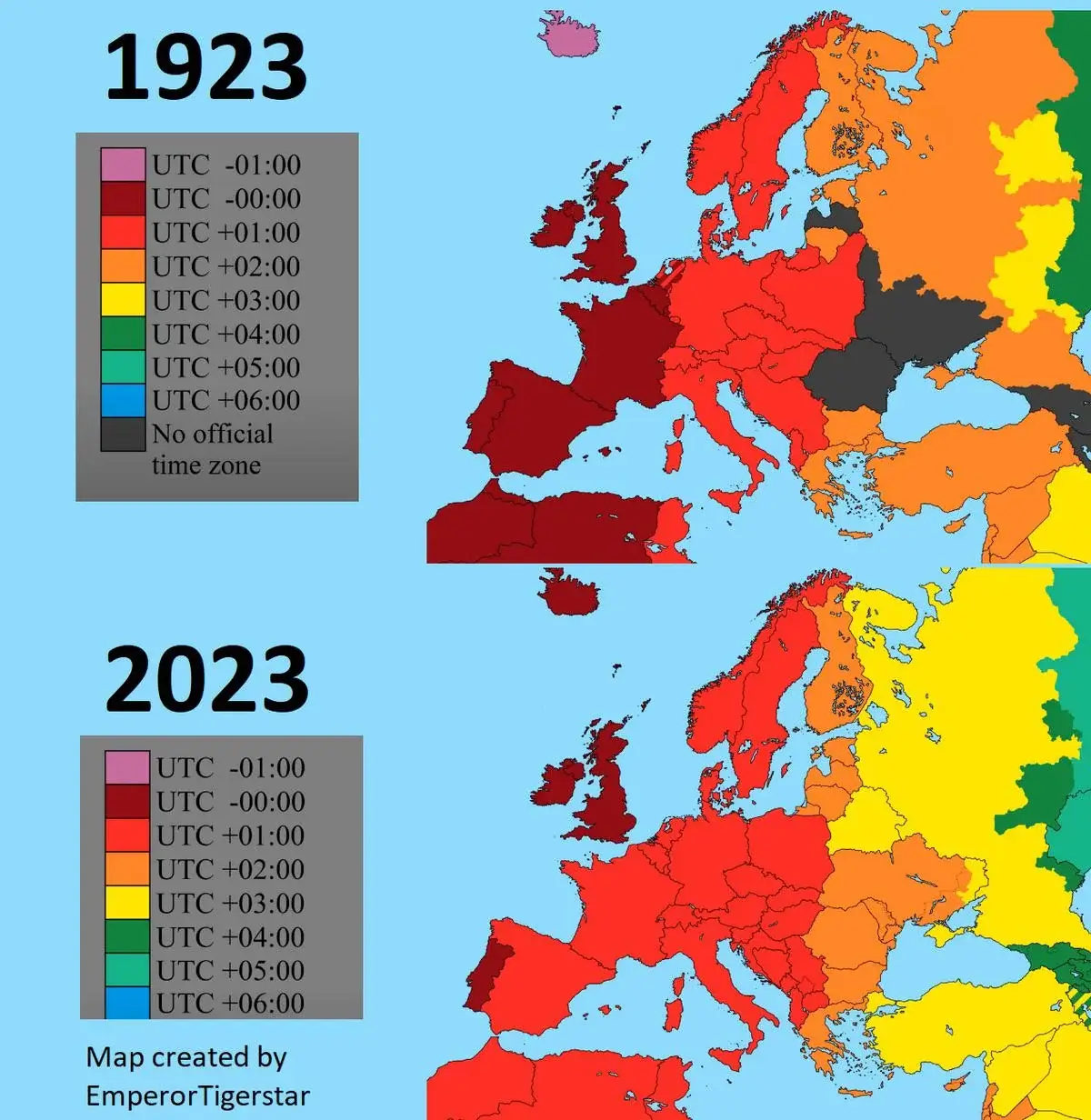 Germany time zones change from 1923 2023