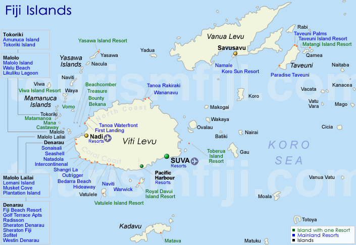 Fiji Map