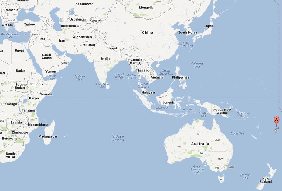 Fiji Country On World Map Fiji Map