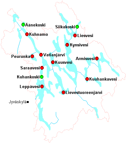 aanekoski map