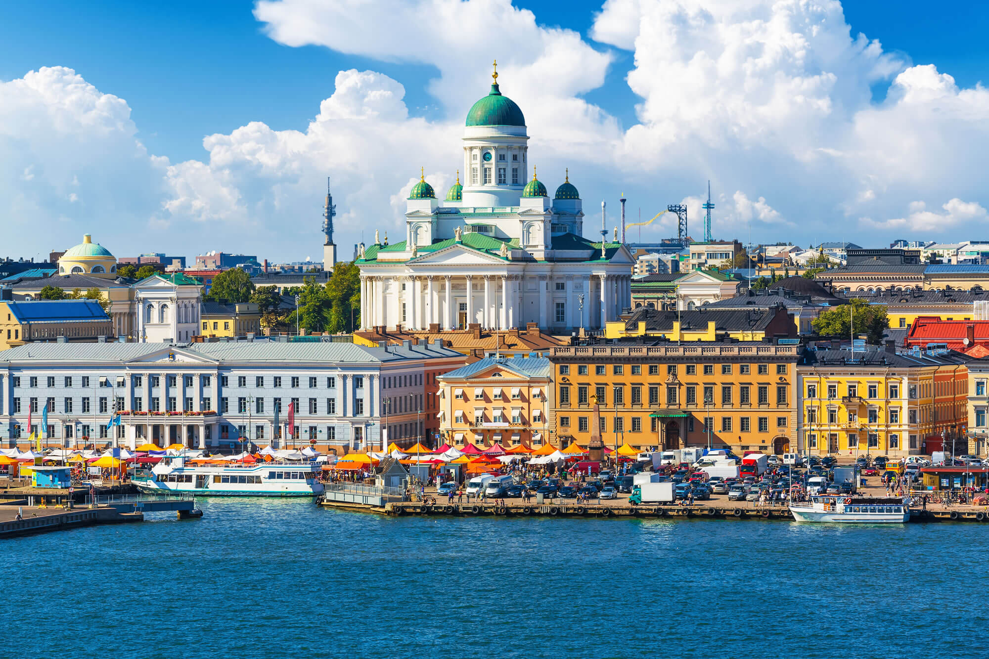 Town pier in Helsinki, Finland