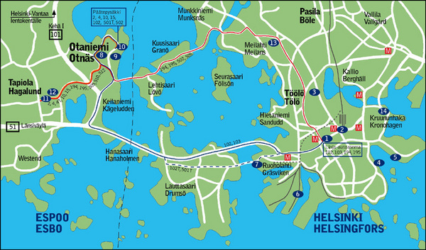 map of Espoo