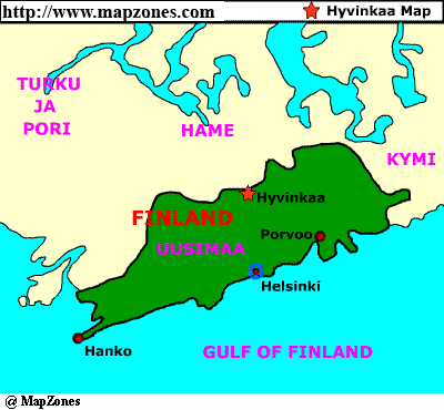 Hyvinkaa province map
