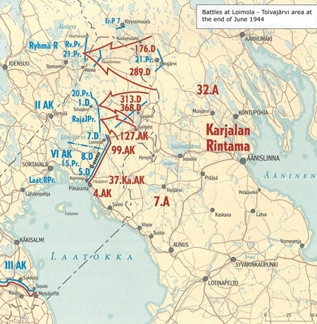 Finland 1944 Map Joensuu