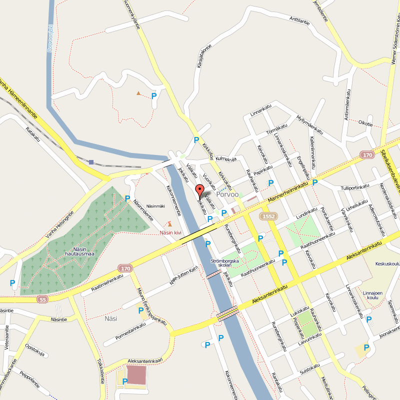 Porvoo city center map