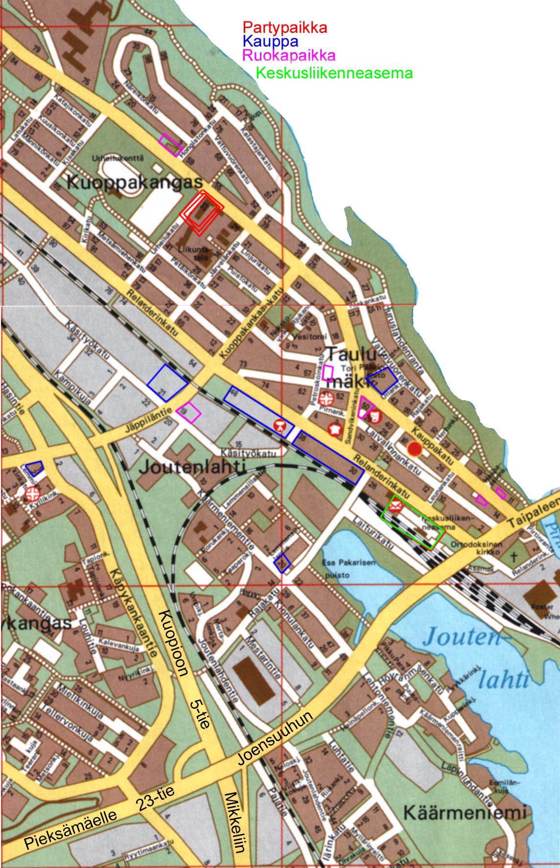 Varkaus Map - Finland