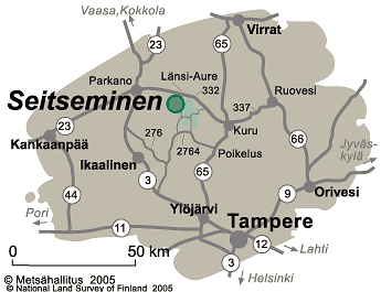 Ylojarvi region map