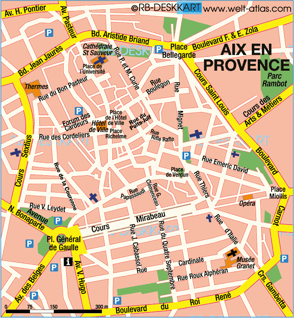 Aix en Provence city map