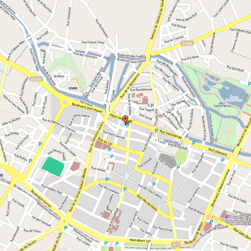 Amiens city map