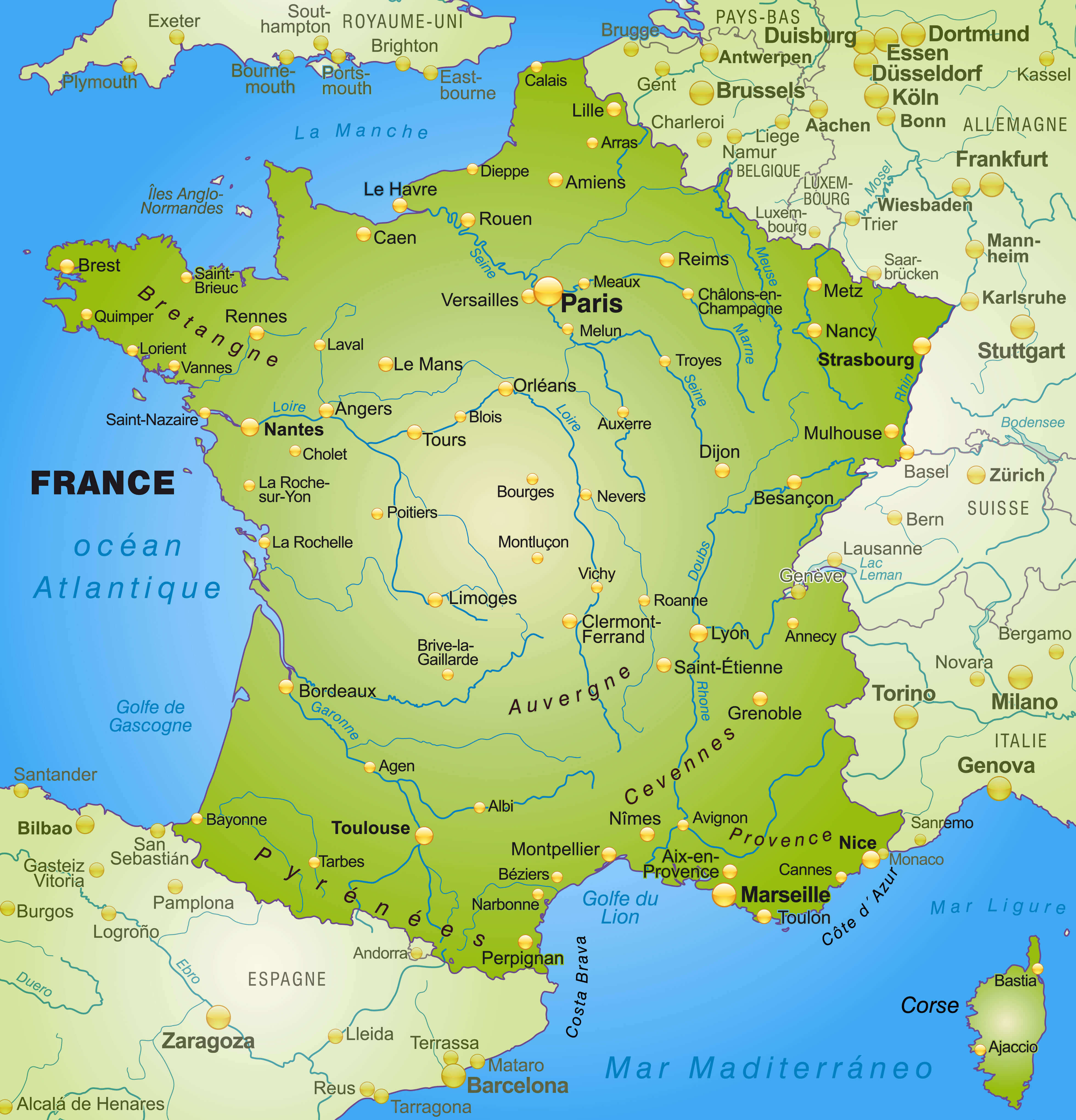 Map France