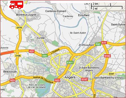 angers regions map