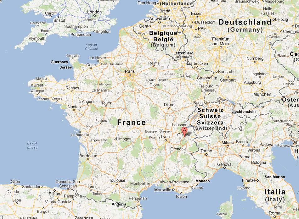 map of Annecy france