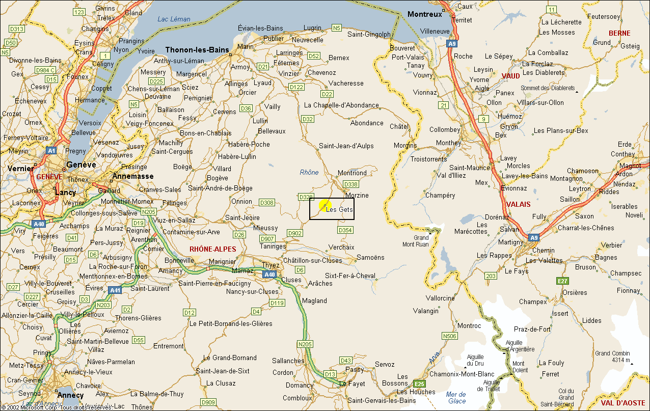 Annemasse map