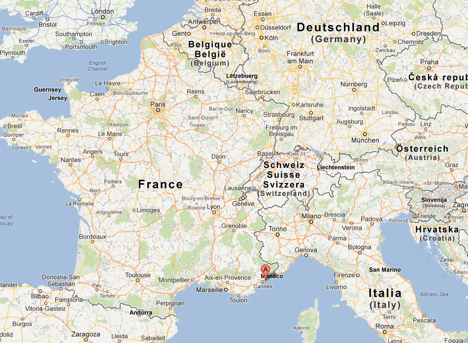 map of Antibes france