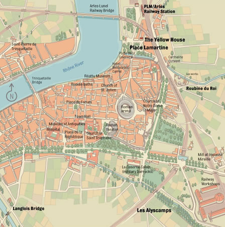 Arles road map