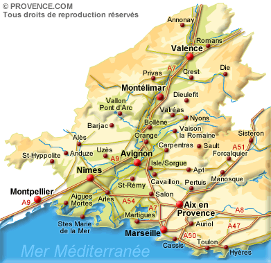 Arles marseille map
