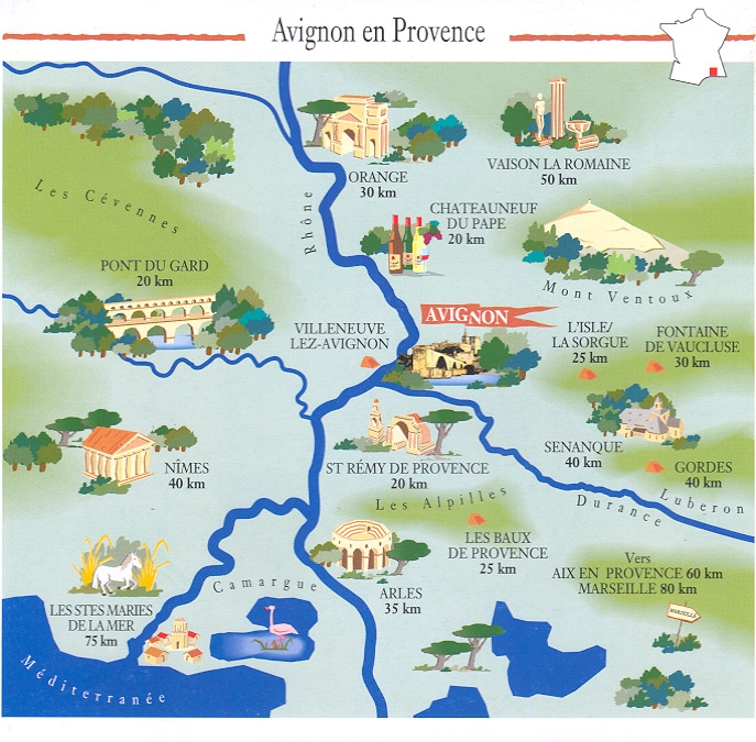 Where Is Avignon France On A Map