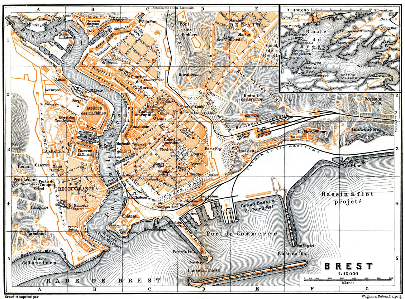 Map of Brest 1899