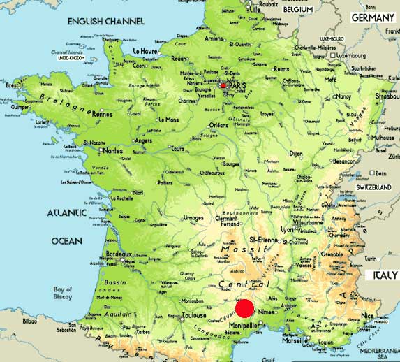 france Clermont Ferrand map