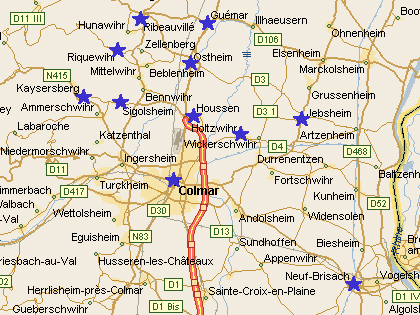 Colmar road map