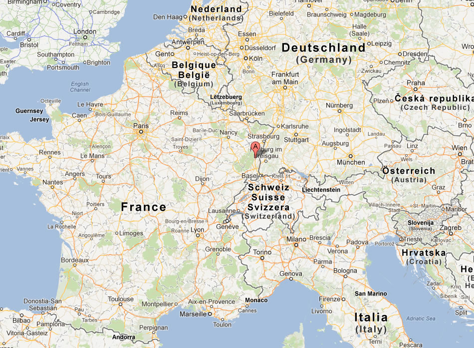 map of Colmar france