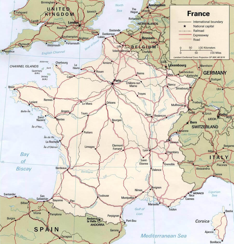 France Political Map