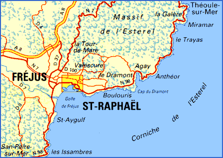 Frejus city map