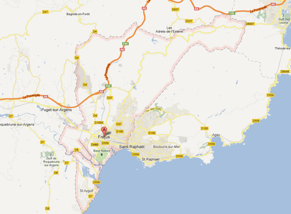 map of Frejus