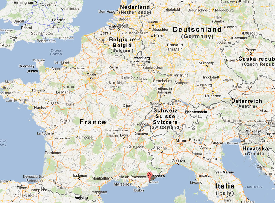 map of Frejus france