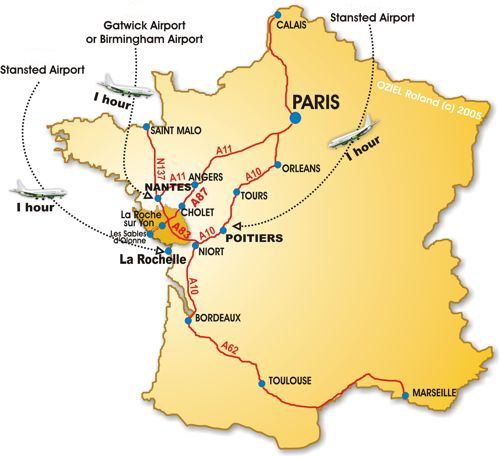 La Rochelle France Map