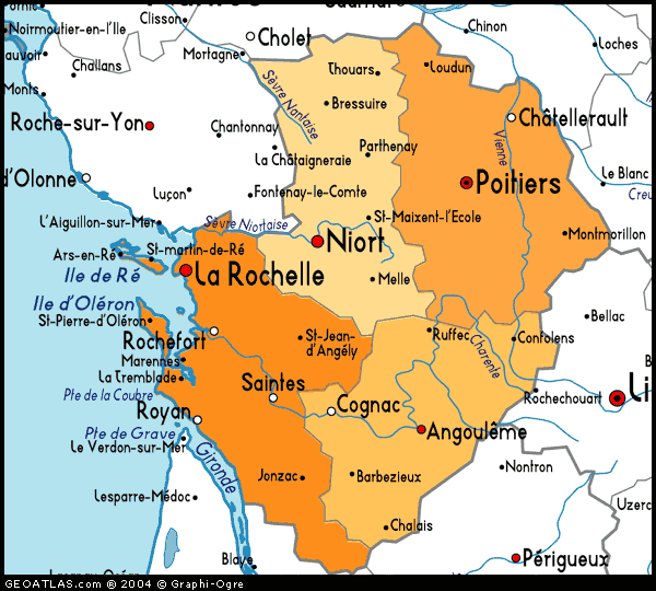 La Rochelle province map