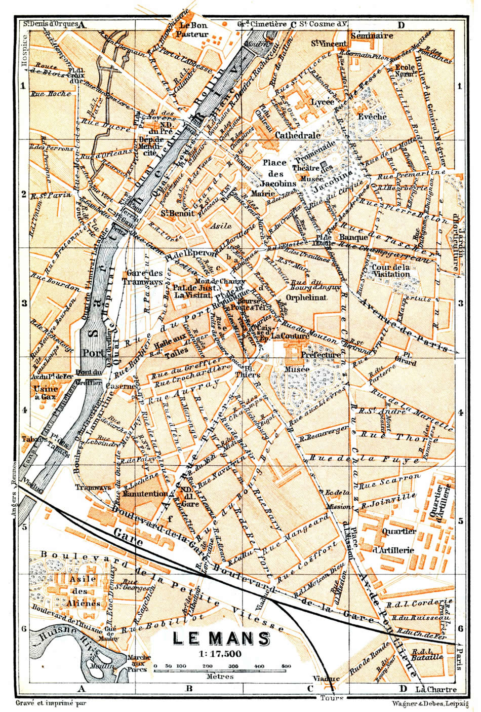 Le Mans map 1899