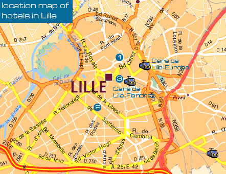 Lille location map