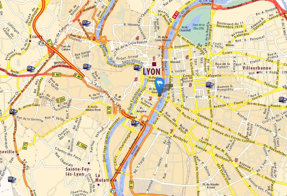 Lyon map