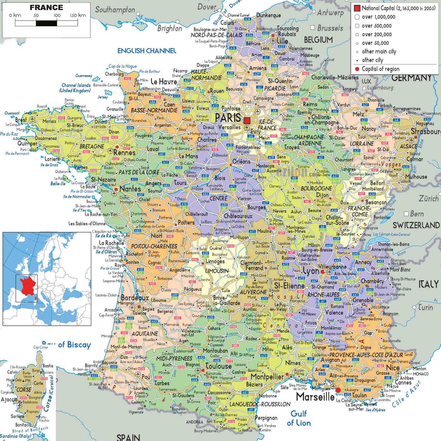 Regional Map of France