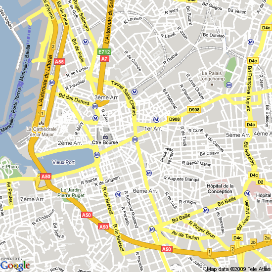 Marseill street map