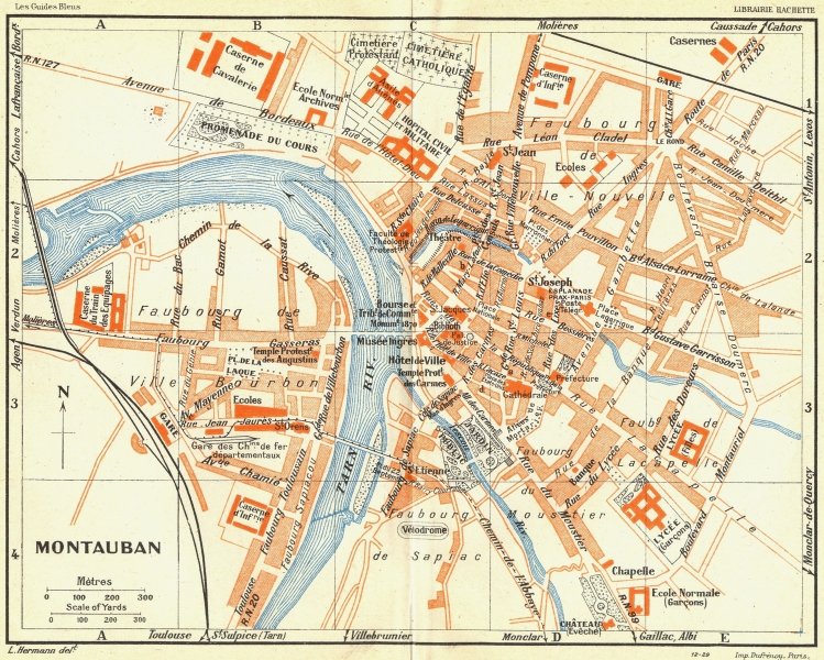 montauban 1926 map