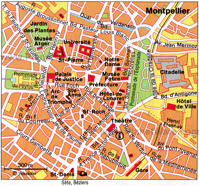 Montpellier map