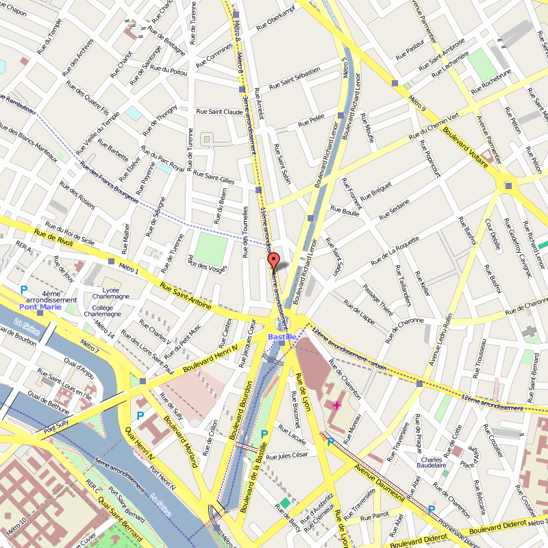Mulhouse center map