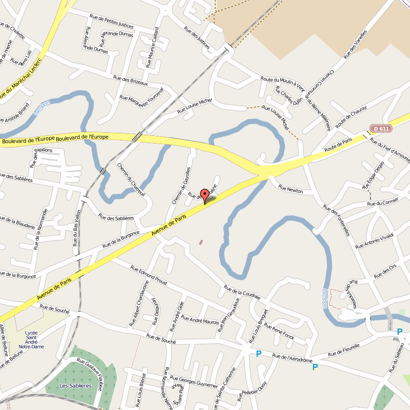 Niort center map