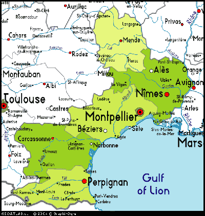 Perpignan province map