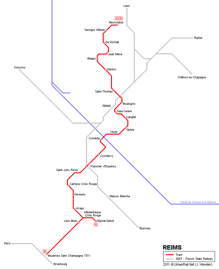 reims metro map