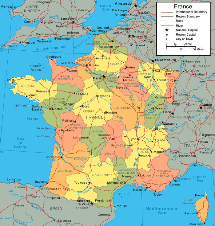 france map Saint Nazaire
