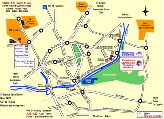 Saint Quentin road map