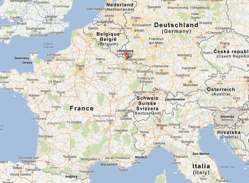 map of Thionville france