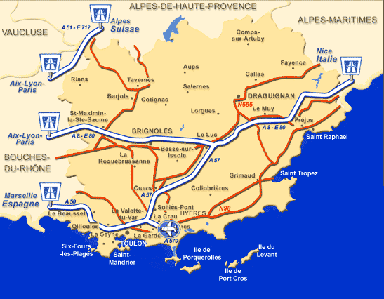 Toulon road map