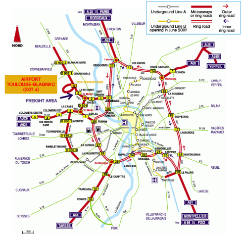 Toulouse transport map